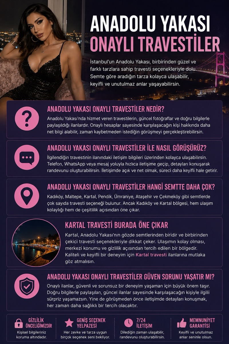 Anadolu Yakası Onaylı Travestiler İle Tanışma